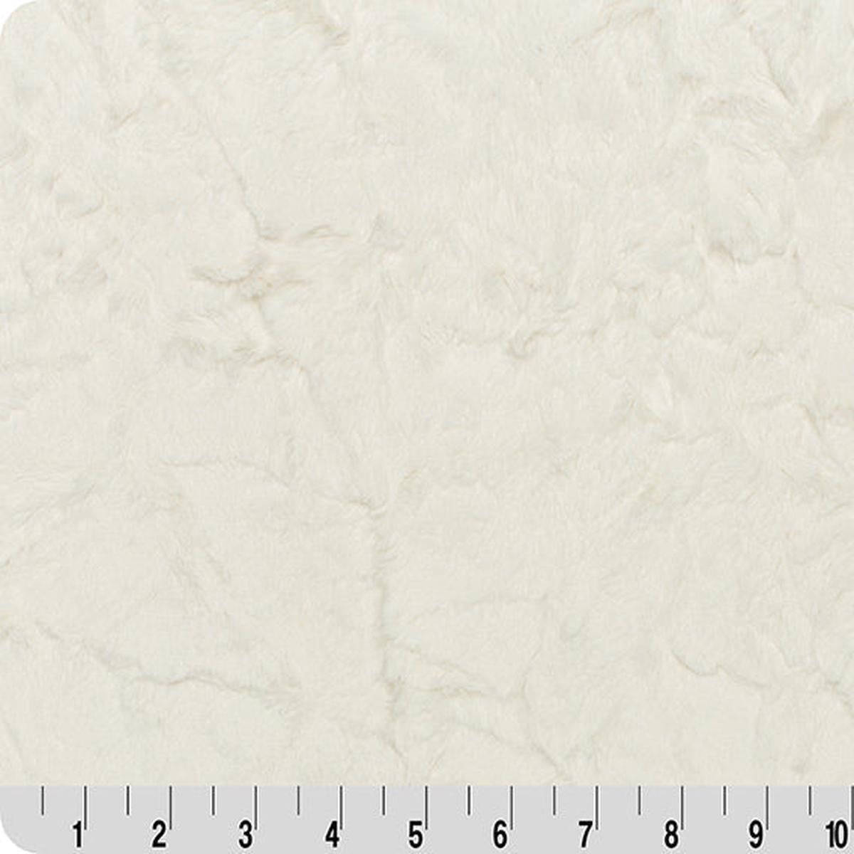 Luxe Cuddle Marble Ivory 58" - 60" Fabric per yard