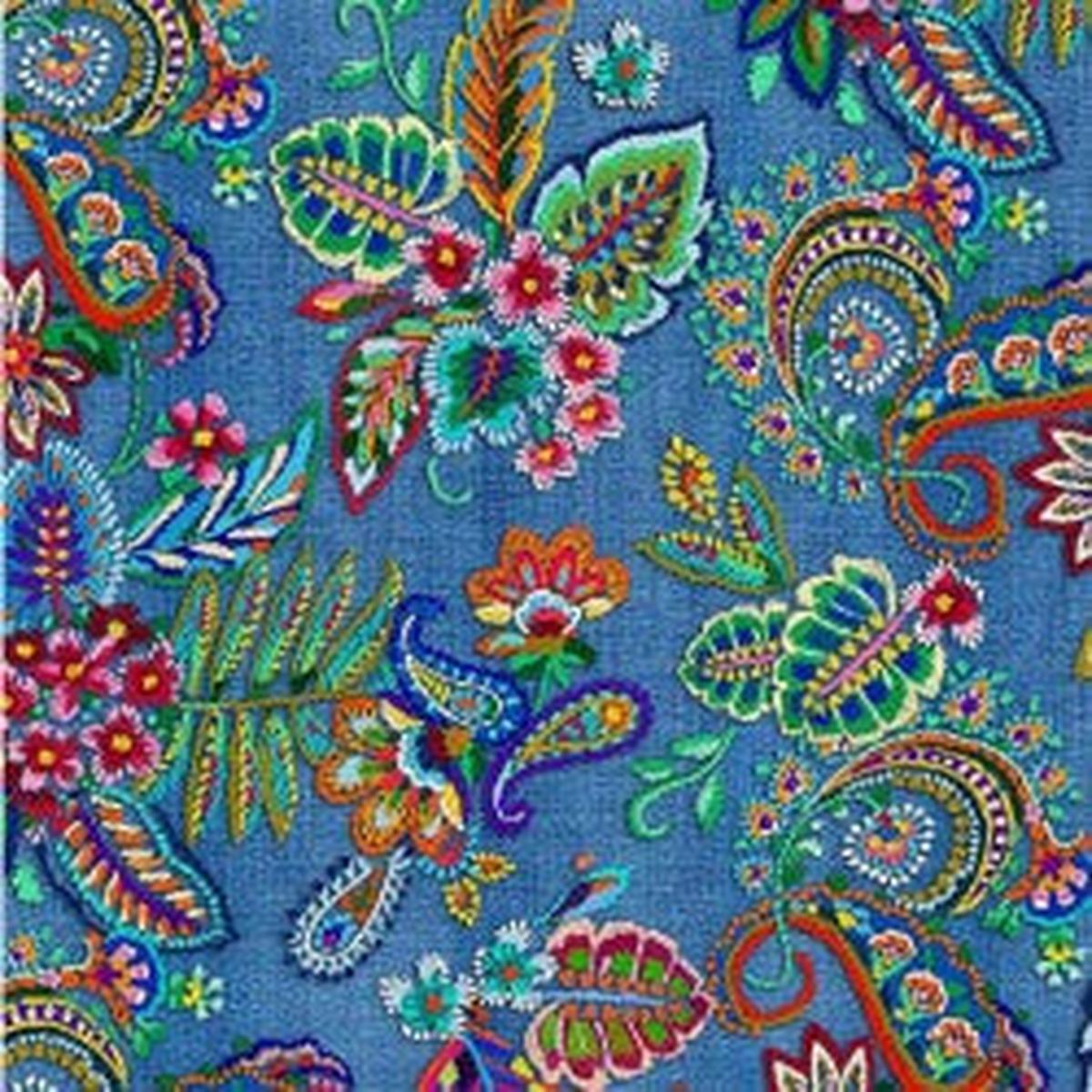 Woven Memories Multi Cotton 44"/45" Fabric Per Yard