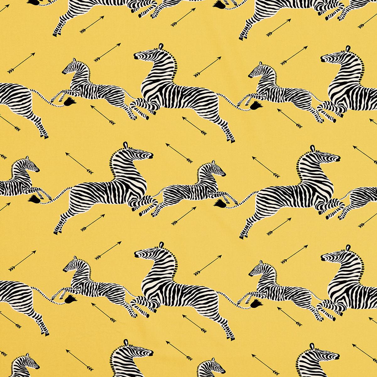 Zebras Petite - Yellow by Scalamandre Fabric