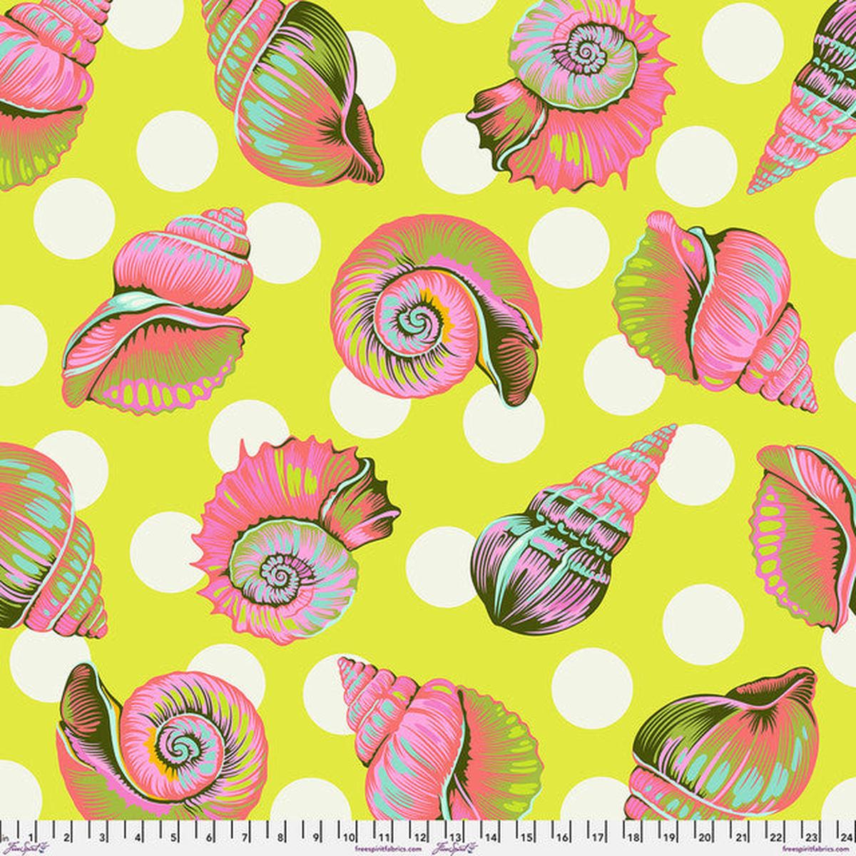 Backing Fabric Big Shelly Seagrass Floral Reef Cotton Wideback Fabric Per Yard