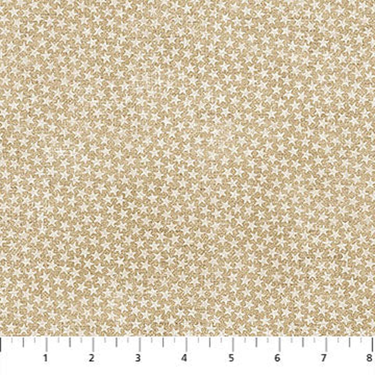 Beige Star Blender American Heartland Cotton 44"/45" Fabric Per Yard