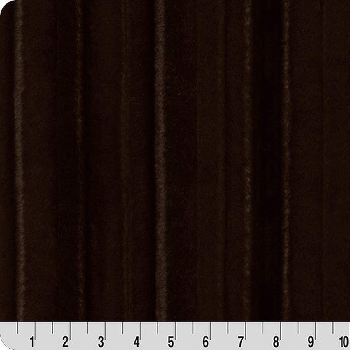 Luxe Cuddle Vienna Espresso" 58" - 60" Fabric per yard