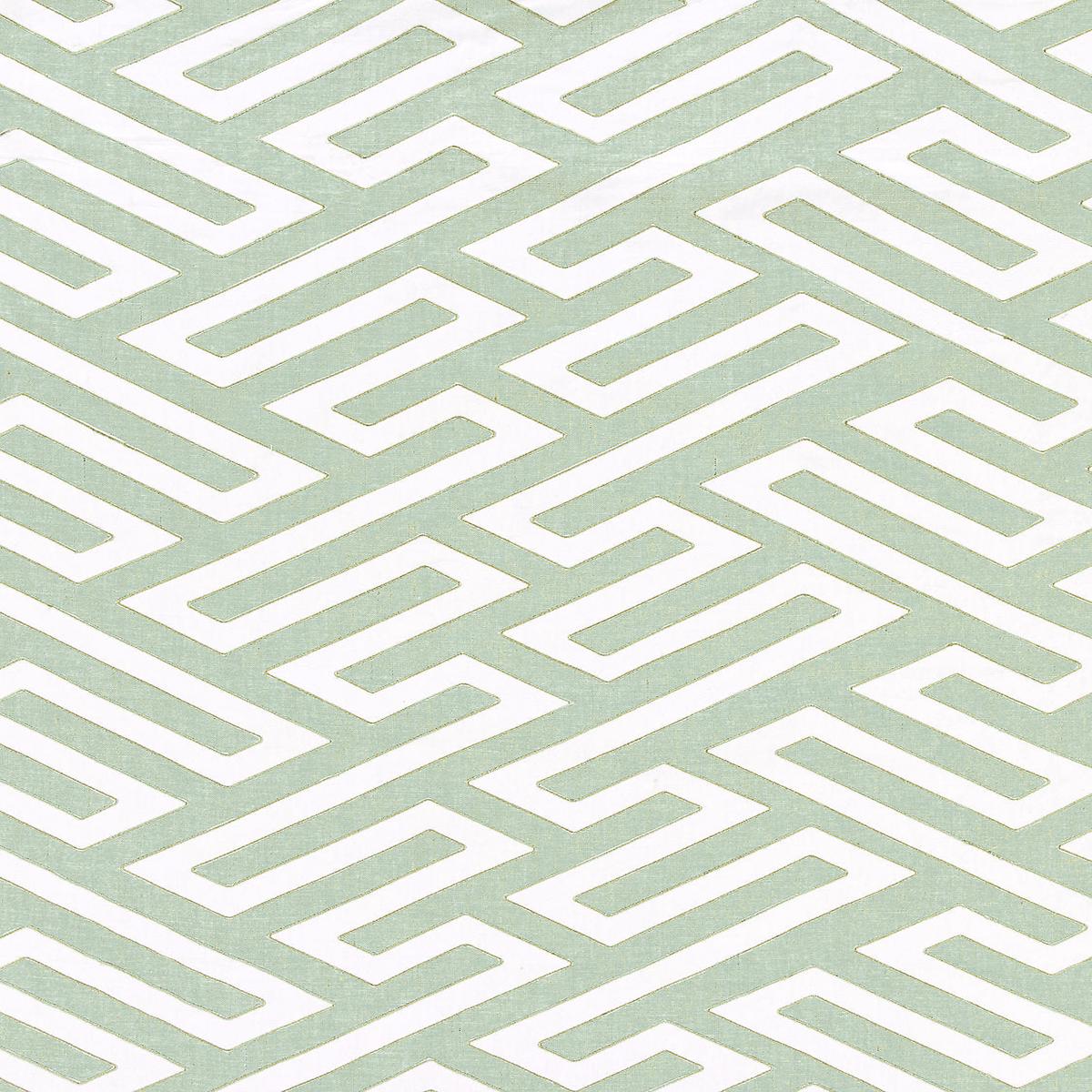 Canton Fret Applique - Eucalyptus by Scalamandre Fabric