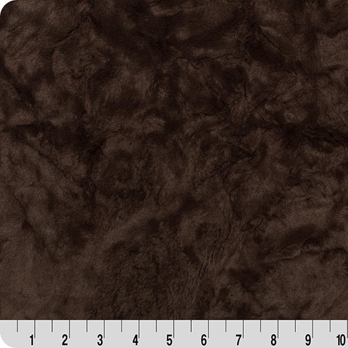Luxe Cuddle Marble Chocolate 58" - 60" Fabric per yard
