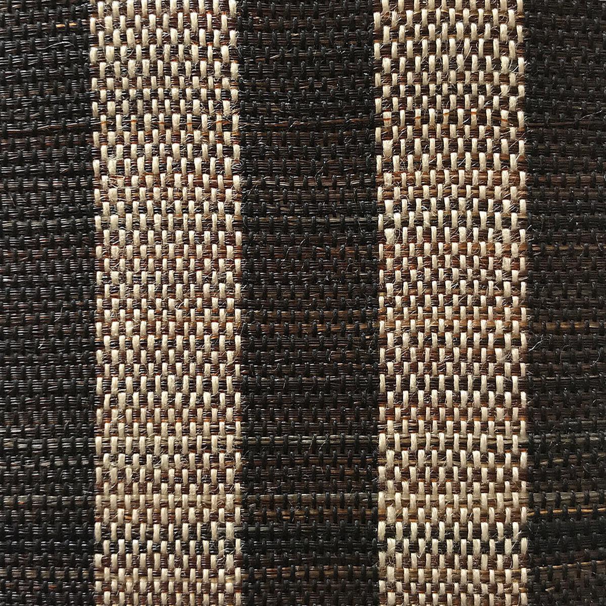 Selle Ii Horsehair Wide Stripe - Natural / Black by Scalamandre Fabric