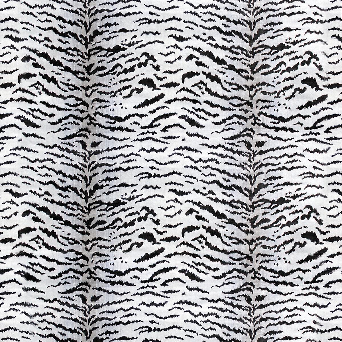 Tigre - Off-White & Black by Scalamandre Fabric