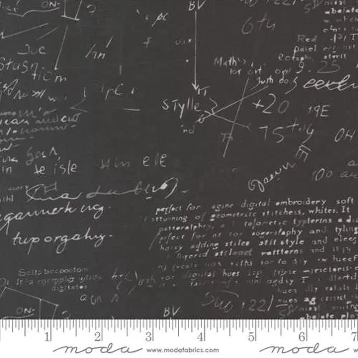 Black Modern Backgrounds Equations Cotton Wideback Fabric Per Yard