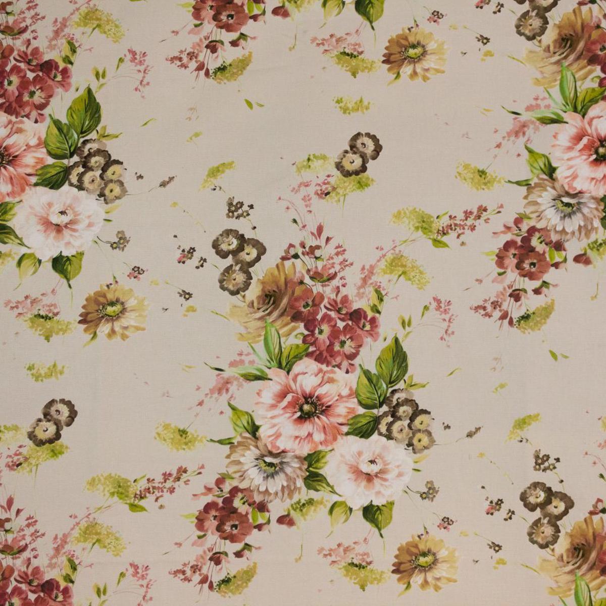 Rose Hill -Coral RM Coco Fabric