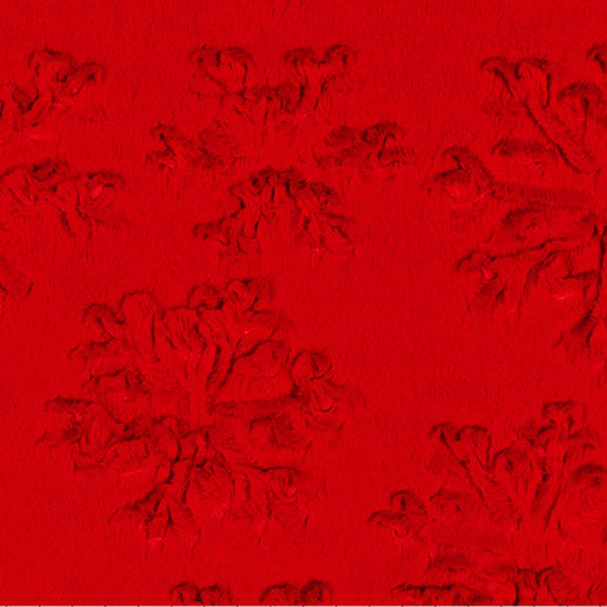 Scarlet Luxe Cuddle Snowflake 58/60" Fabric Per Yard