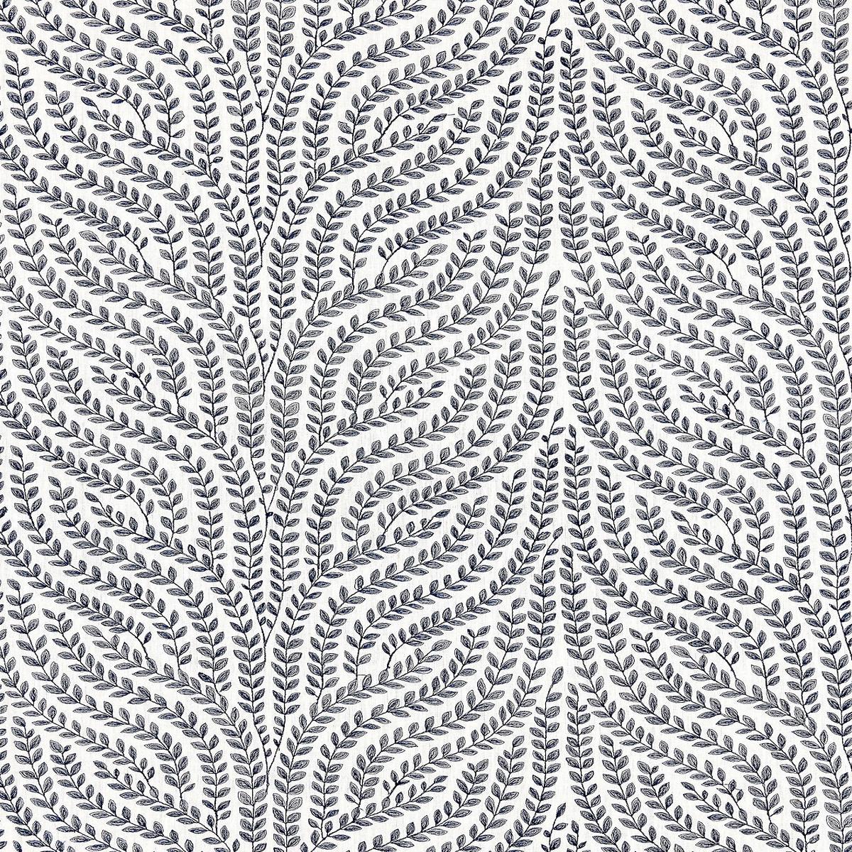 Willow Vine Embroidery - Navy by Scalamandre Fabric