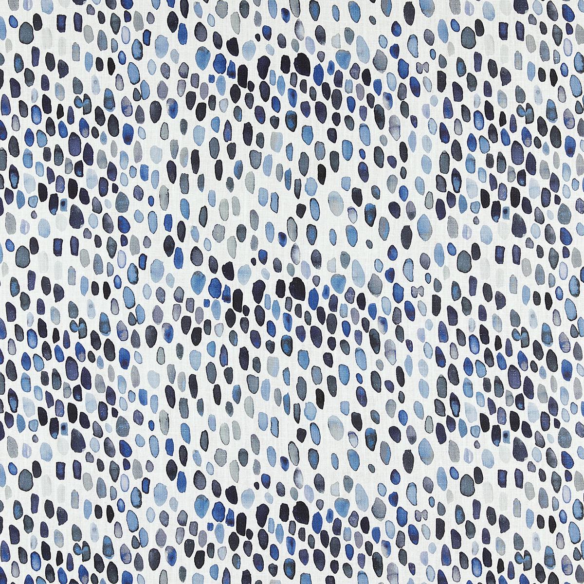 Jamboree Linen Print - Blues by Scalamandre Fabric