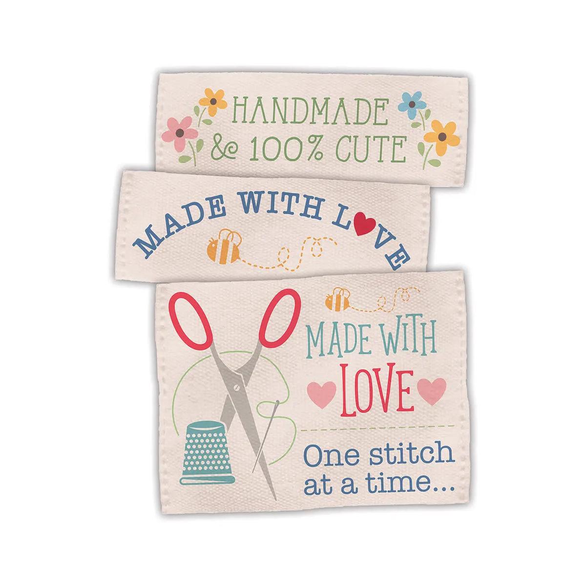 Lori Holt Made With Love Woven Labels
