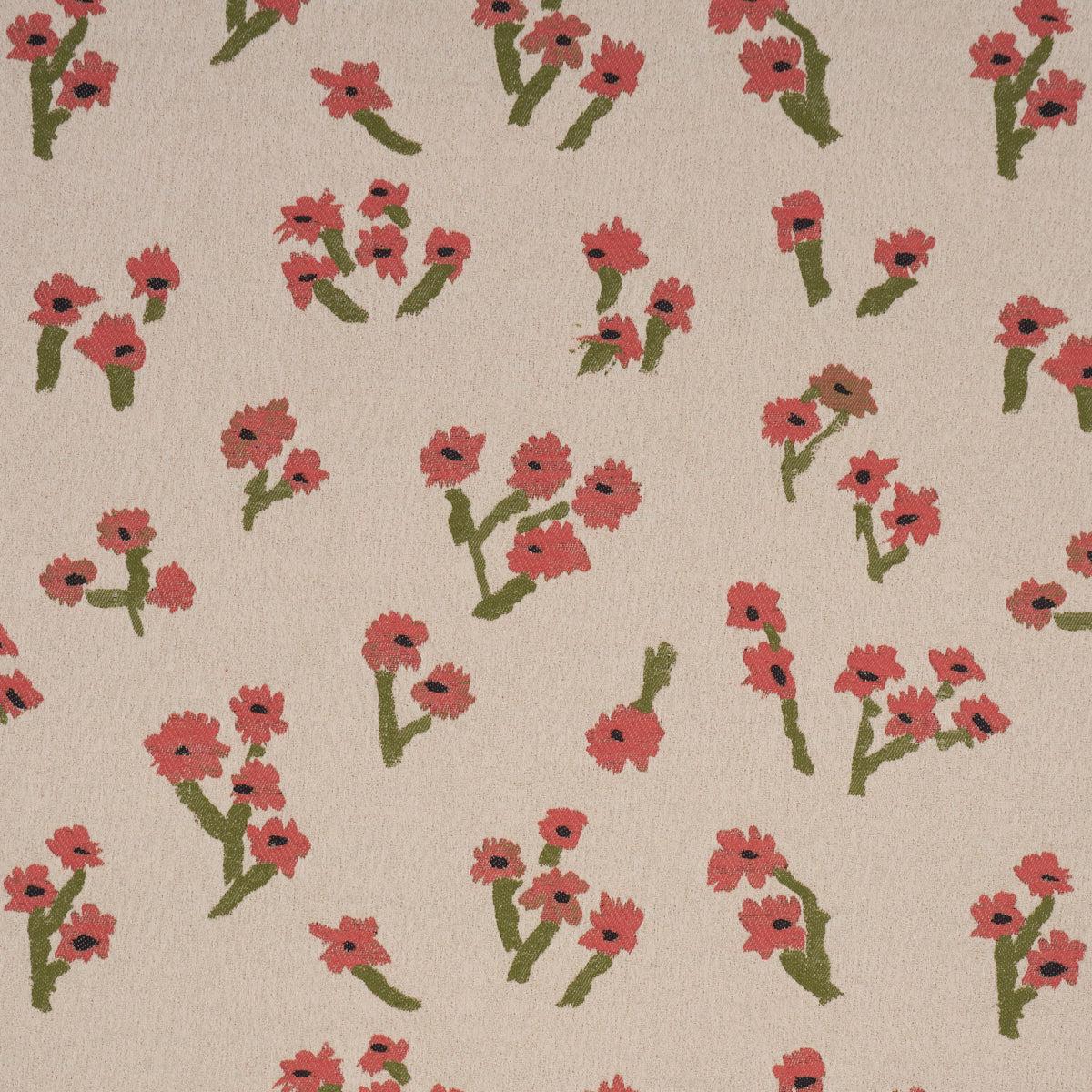 Rosie Posy Woven - Red - Schumacher 85890 Fabric
