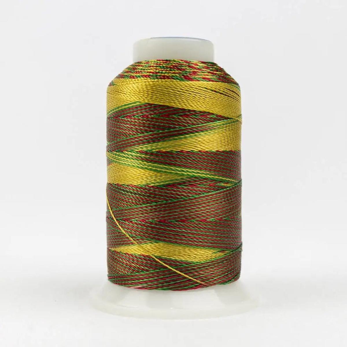 ACM27 - Accent 12wt Rayon Green Honey Red Thread