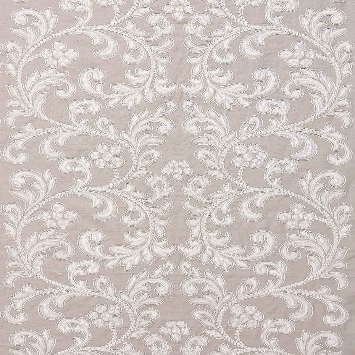 Chiara Embroidery - Pearl Grey by Scalamandre Fabric