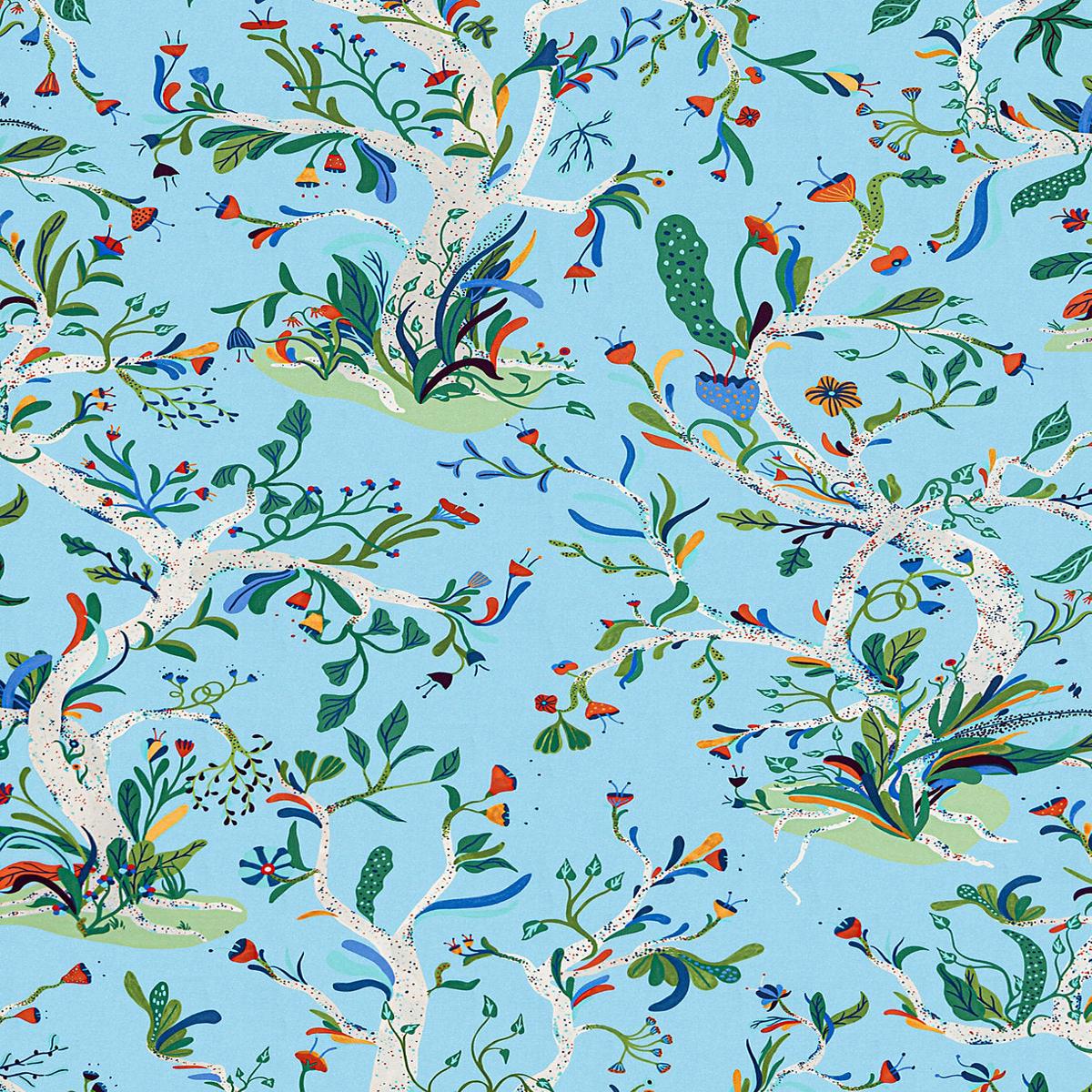 Enchanted Meadow - Sky by Scalamandre Fabric