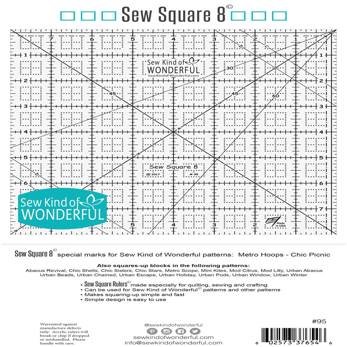 Sew Square 8 Ruler