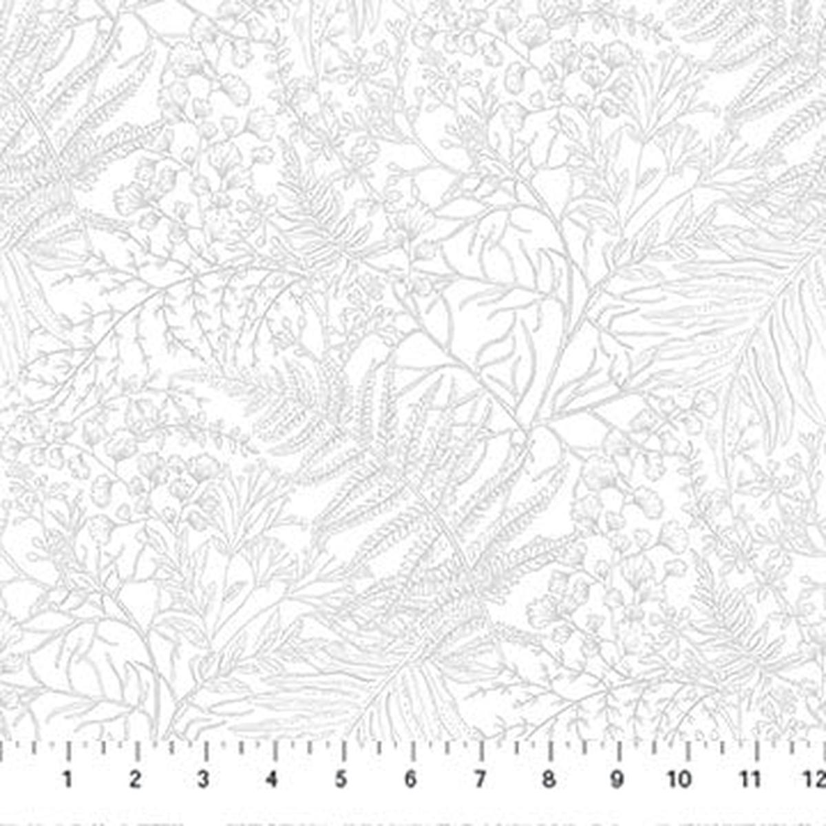 White Pigment 28528-100 Nature's Sketchbook Cotton 44"/45" Fabric Per Yard