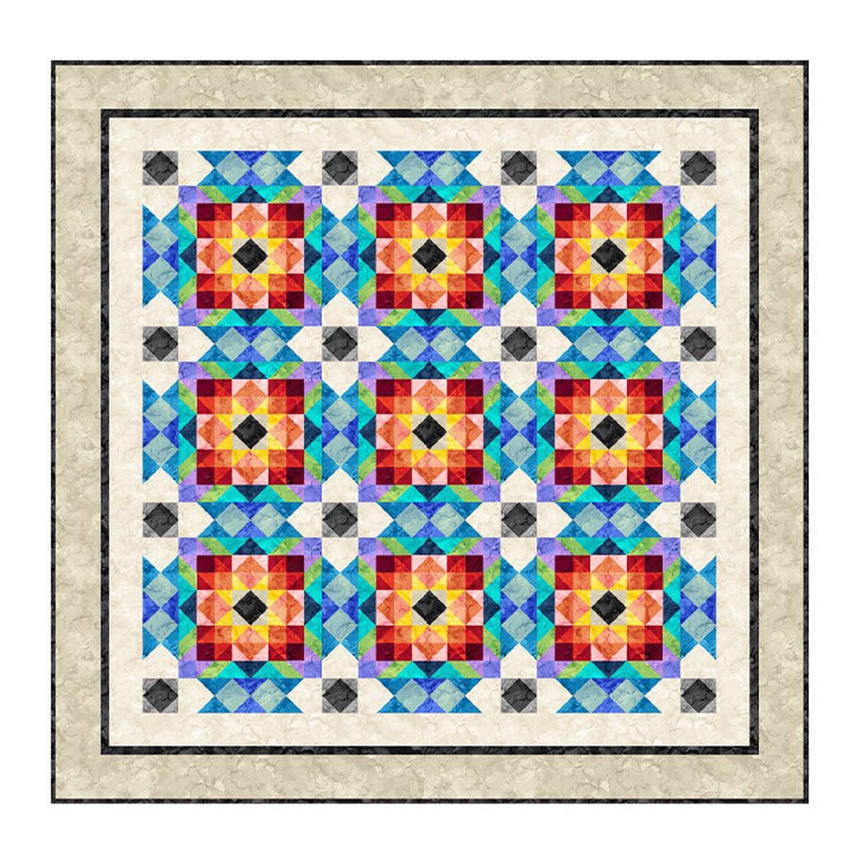 Mirage Chromatic Carp Quilt Pattern