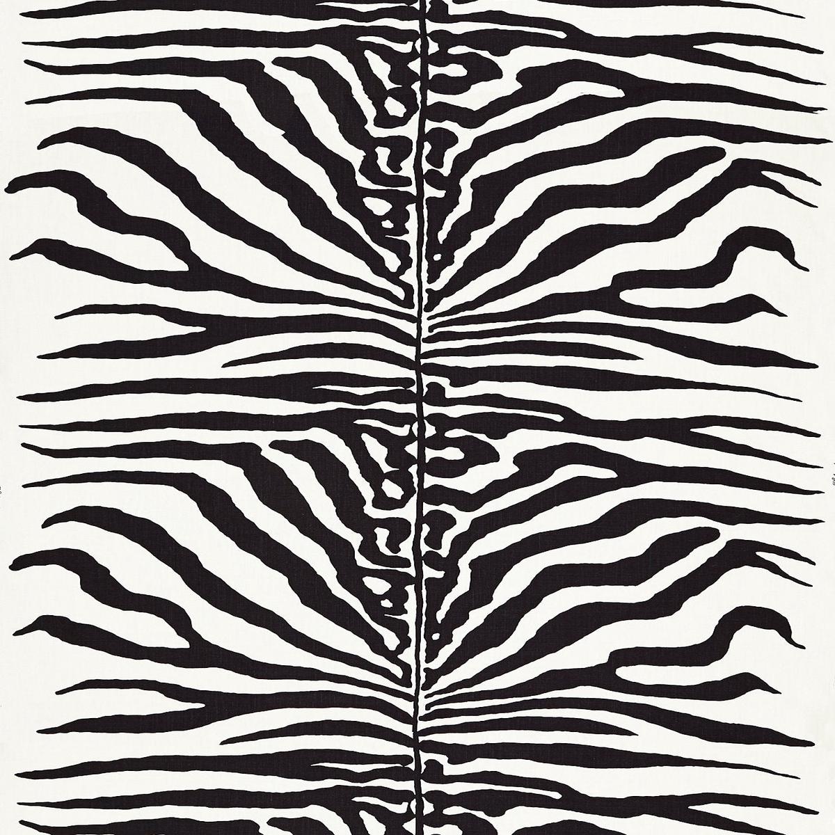 Zebra - Black by Scalamandre Fabric