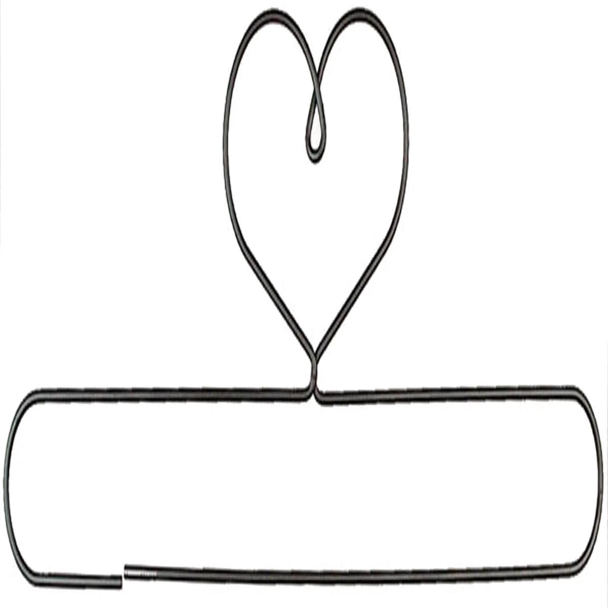 24in Heart Split Bottom Holder Grey