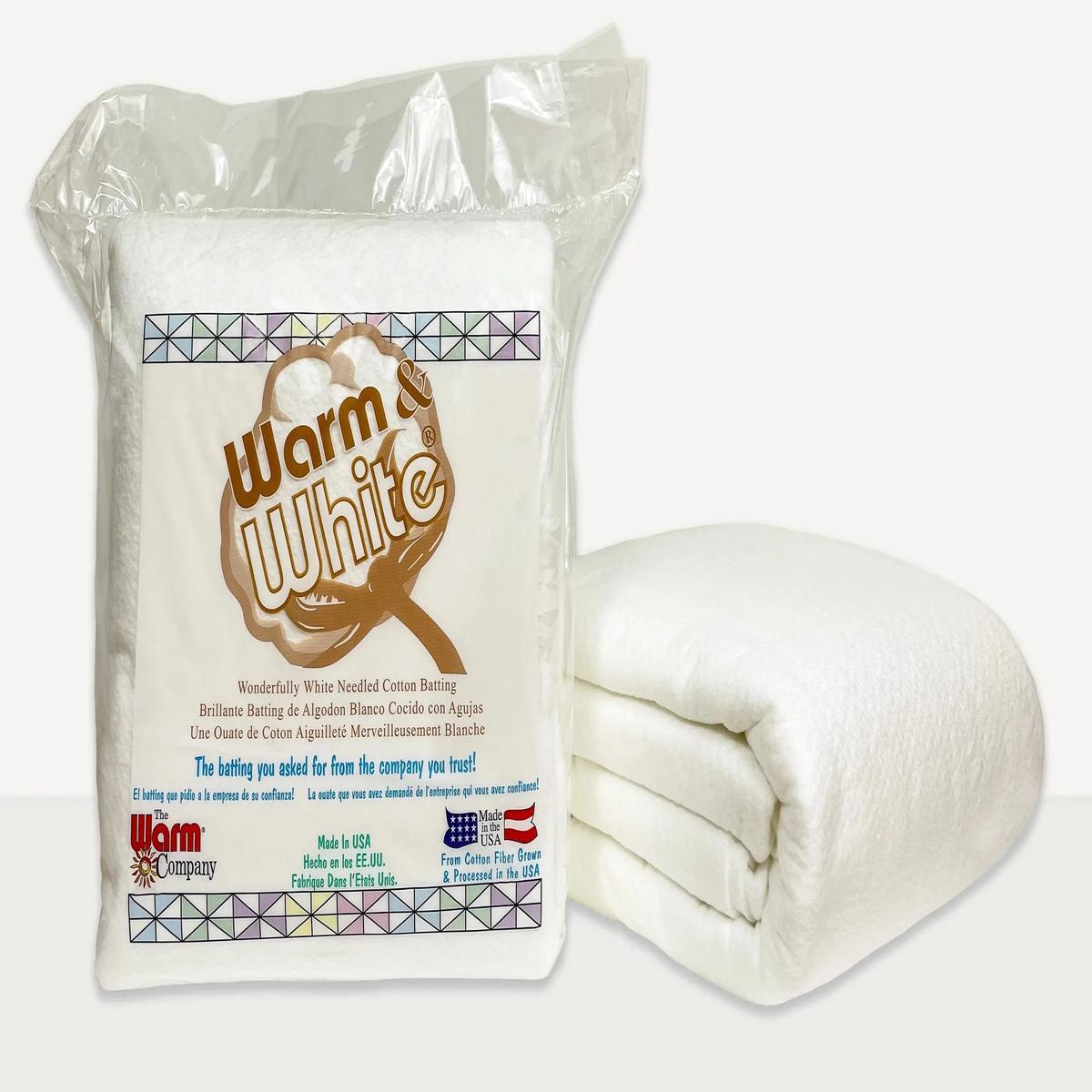 Warm & White Needled Cotton Batting - Full Case