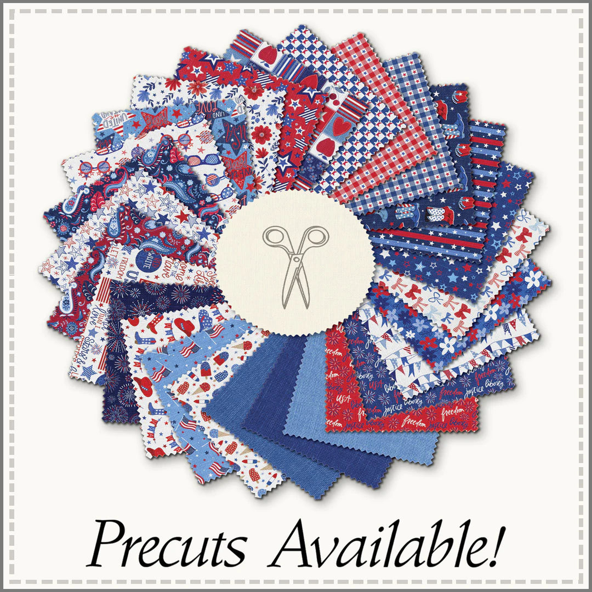 Patriotic Minis 10" x 10" Precut