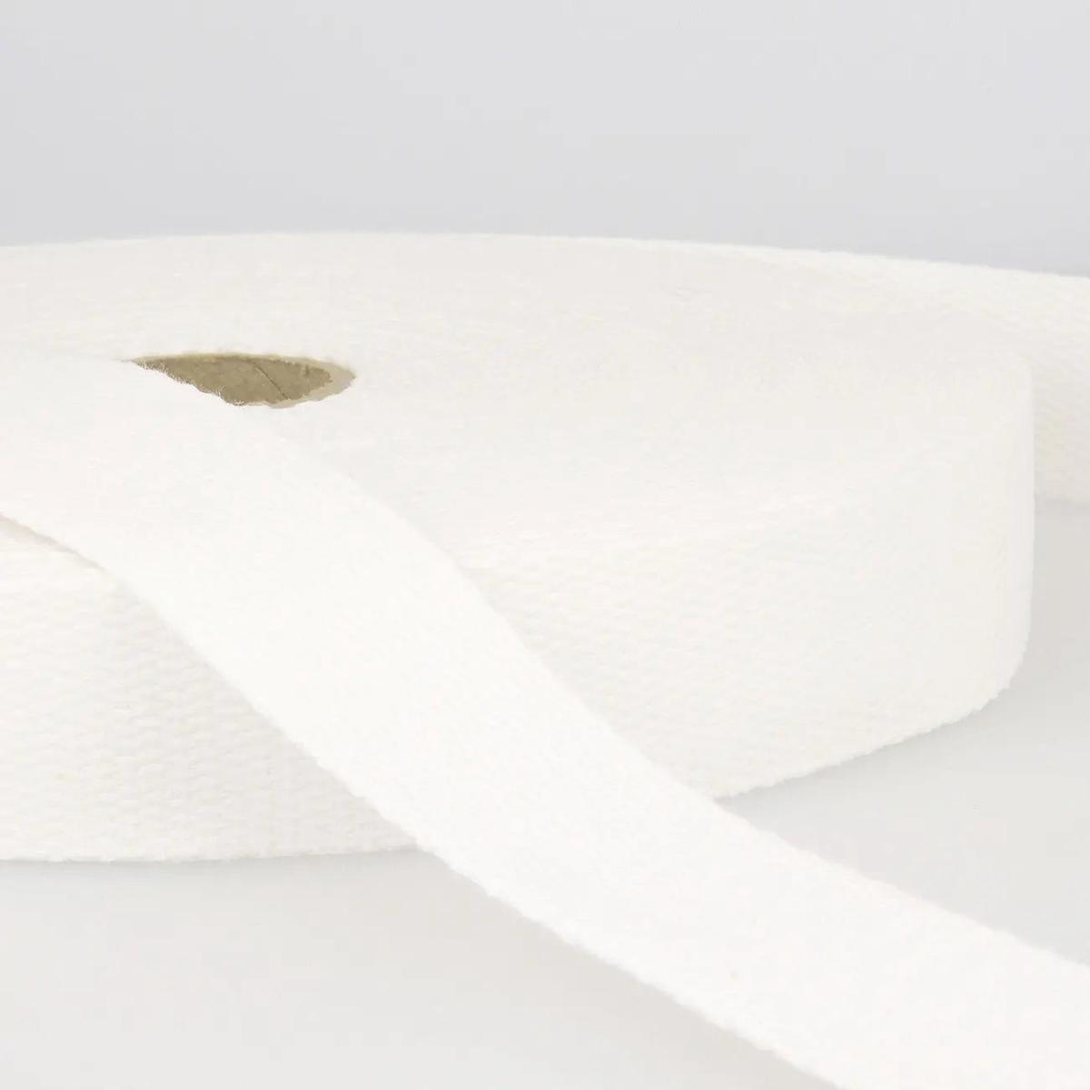 Cotton Webbing 40mm White