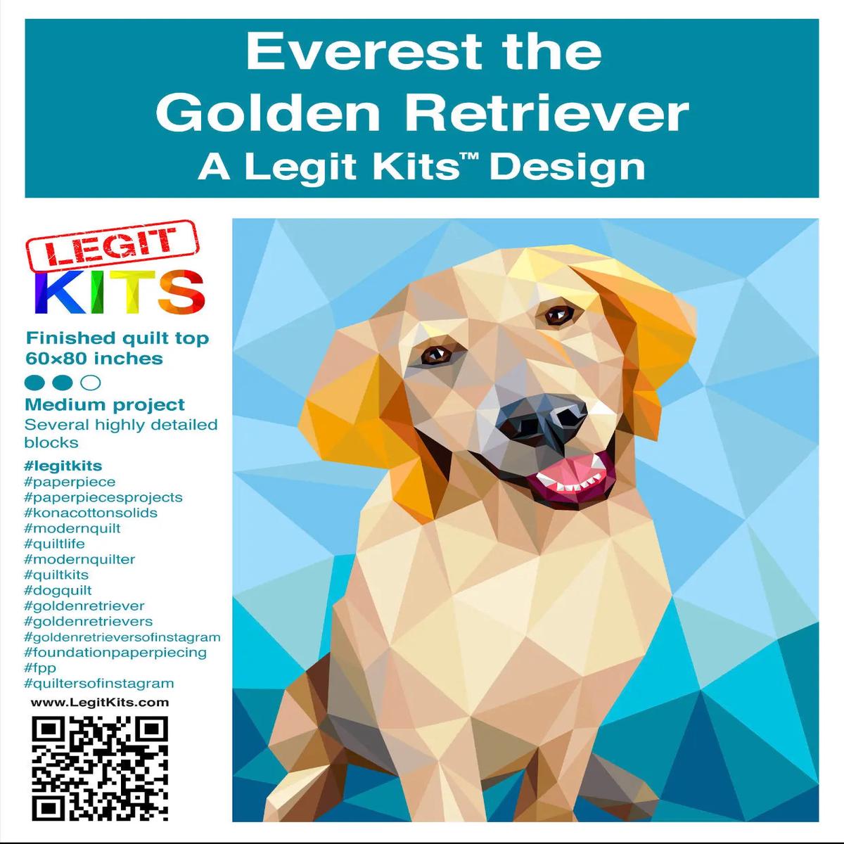 Everest the Retriever Quilt Kit