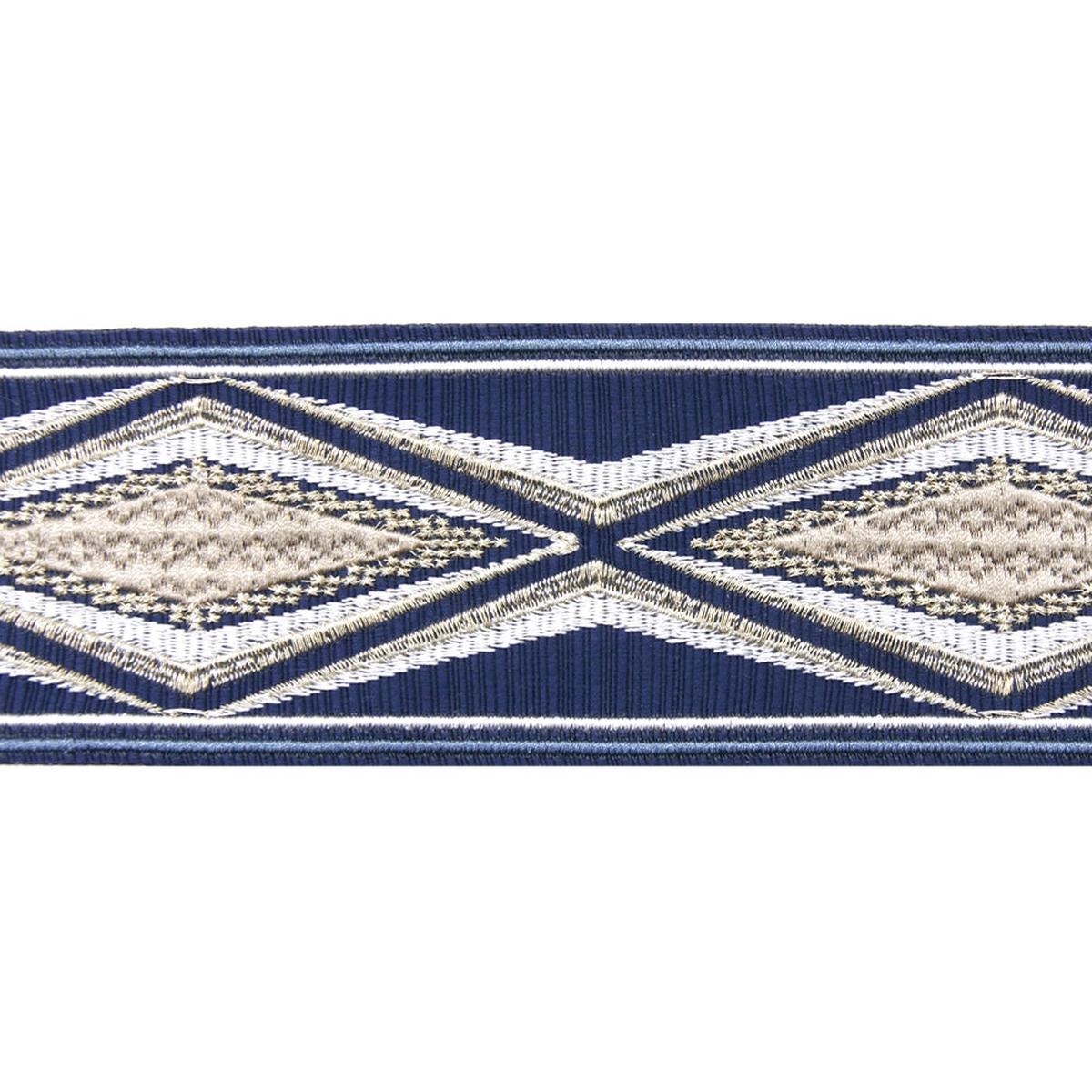 2 1/4-inch Decorative Embroidered Woven Trim Tape 5 Yard Roll | Style BR-7560