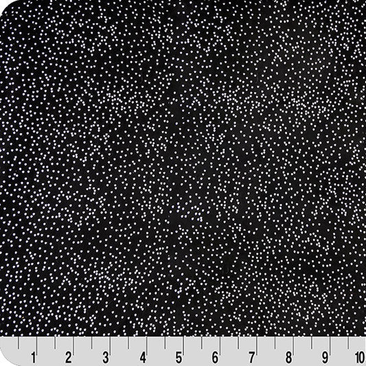 Sparkle Cuddle Glitter Black/Silver 58" - 60" Fabric per yard