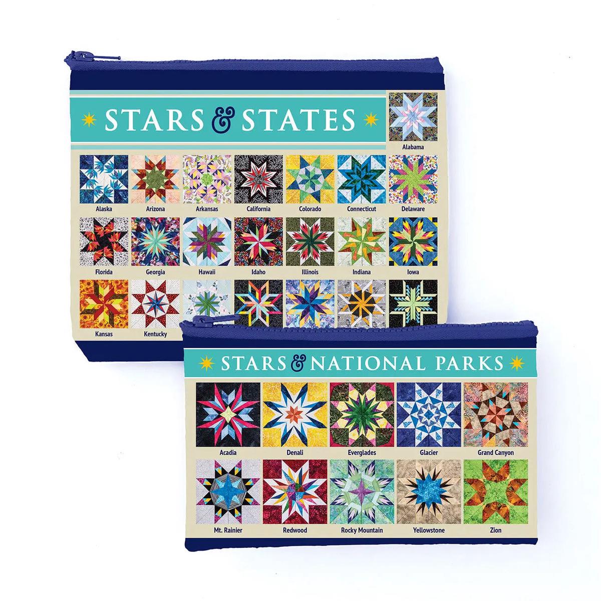 Carol Doaks Fabulous Stars & States Eco Pouch Set