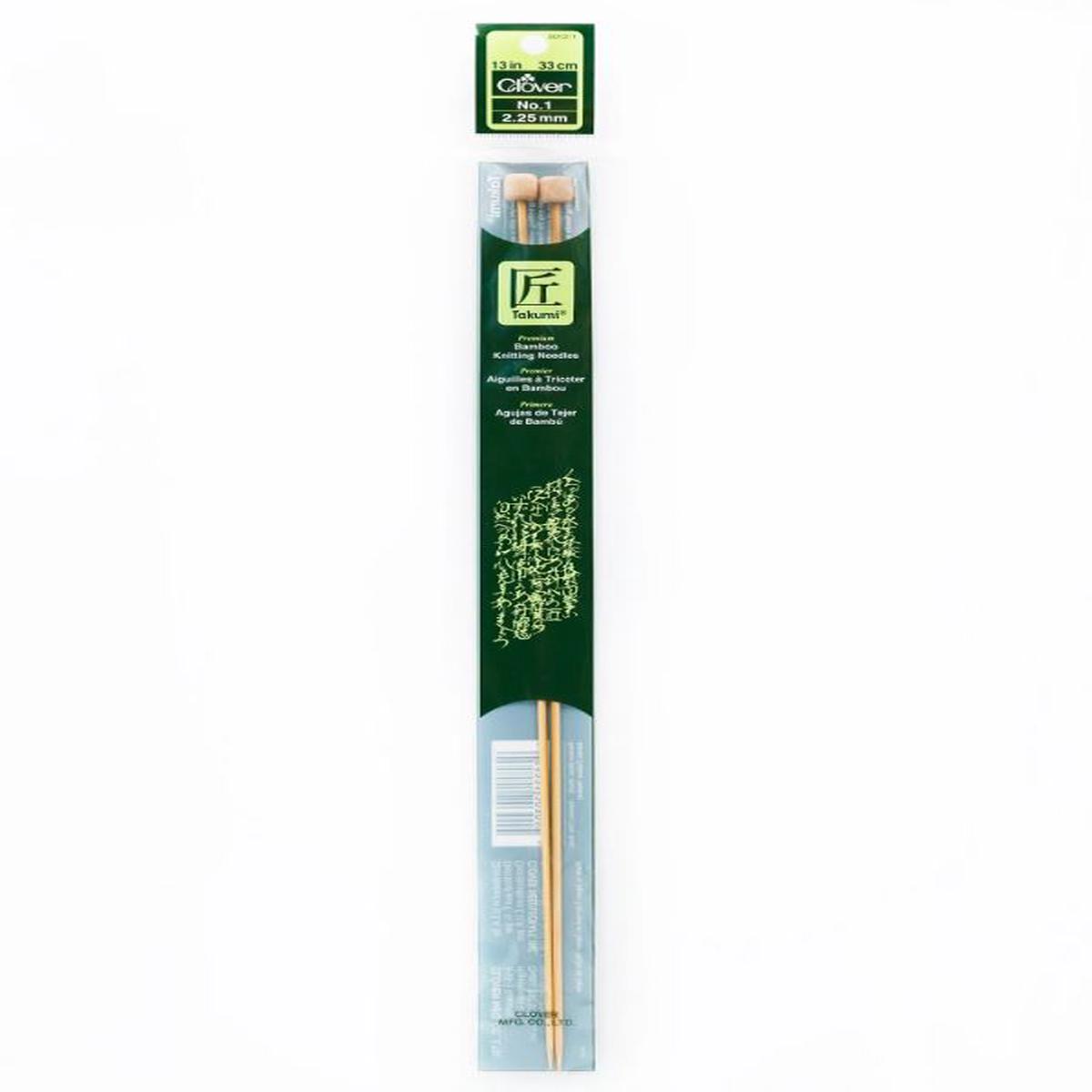 Clover Takumi Bamboo Knitting Needles 13 (Sizes 1 to 10)
