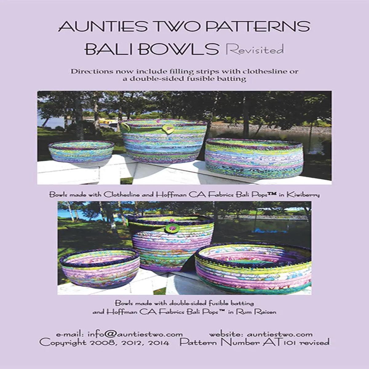 Bali Bowls - Fabric Covered Clothesline Crafts