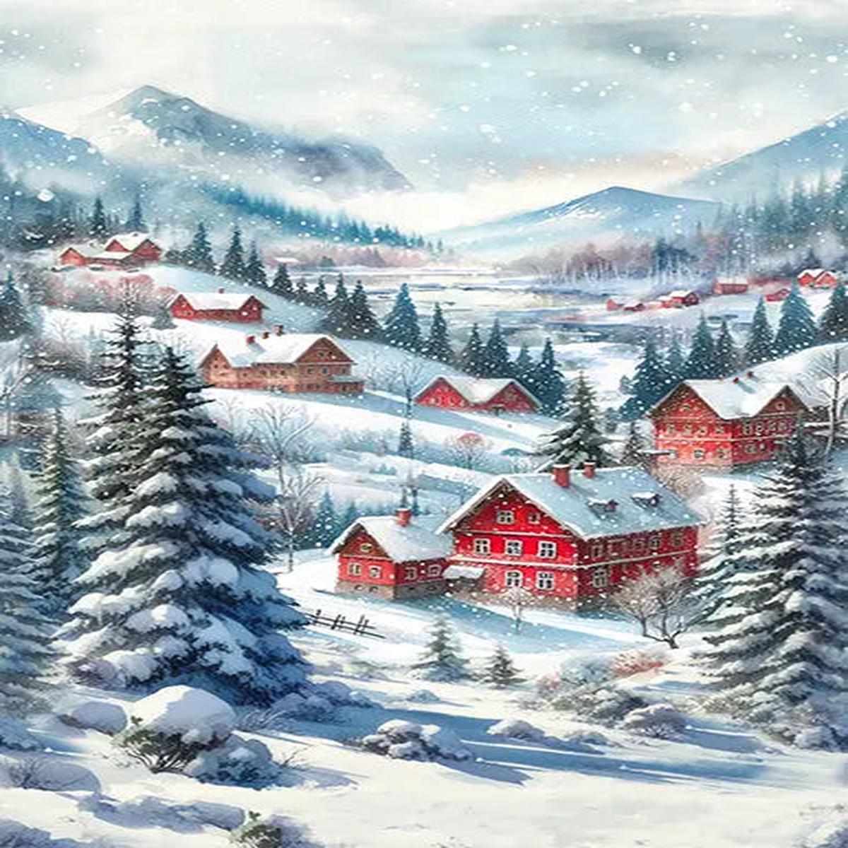 Cozy Tidings Spectrum Digital Print (28 x 42 1/2") Panel