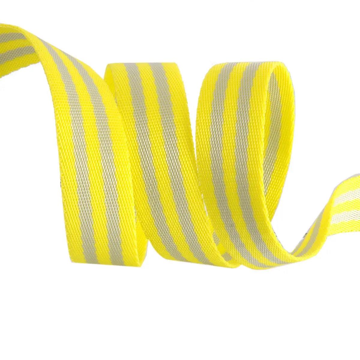 Tula Pink Webbing 2yd x 1in - Grey and Lime
