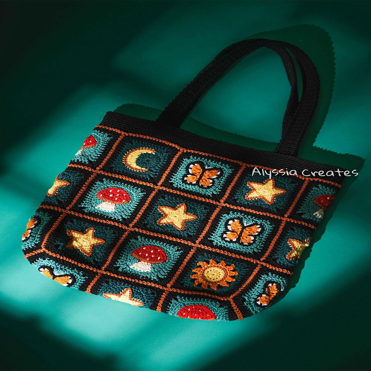 Whimsical Tote Bag (Crochet)