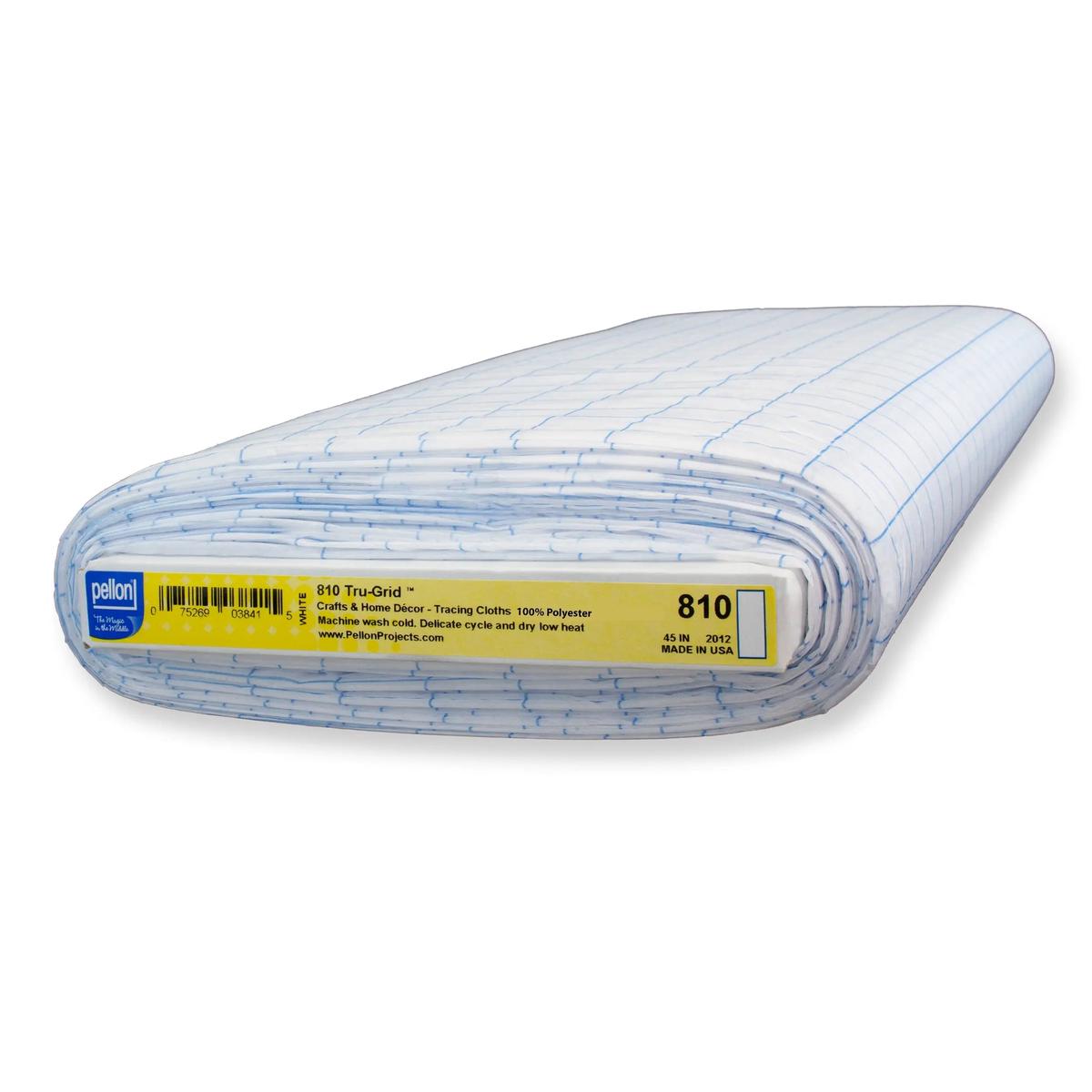 Pellon 810 Tru-Grid 45" x 10 yards Bolt. Color: White.