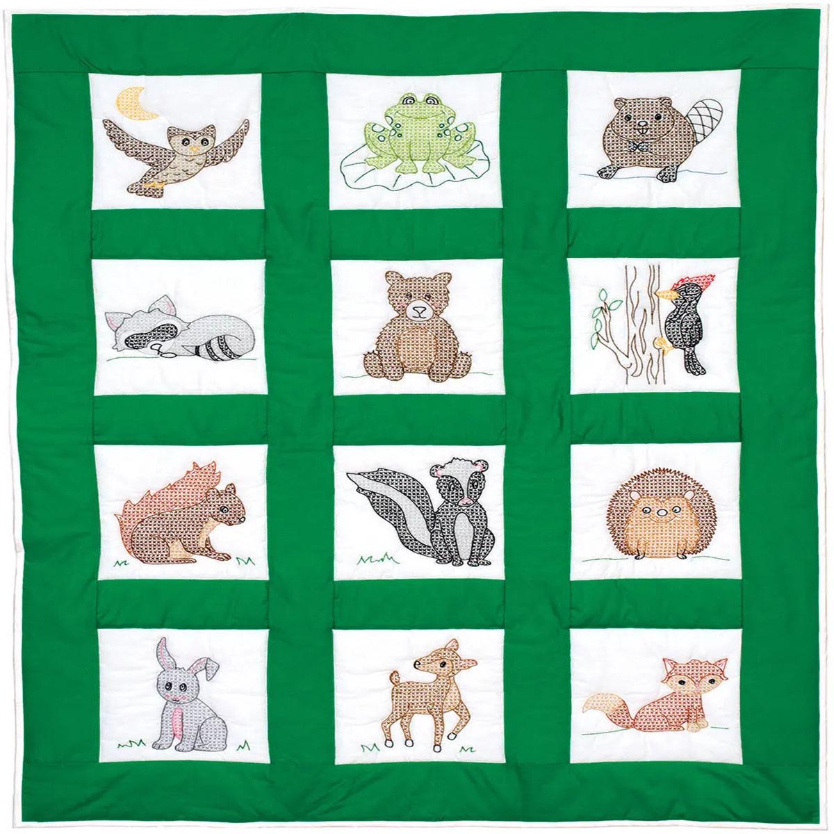 Woodland Animals Nursery Quilt Blocks