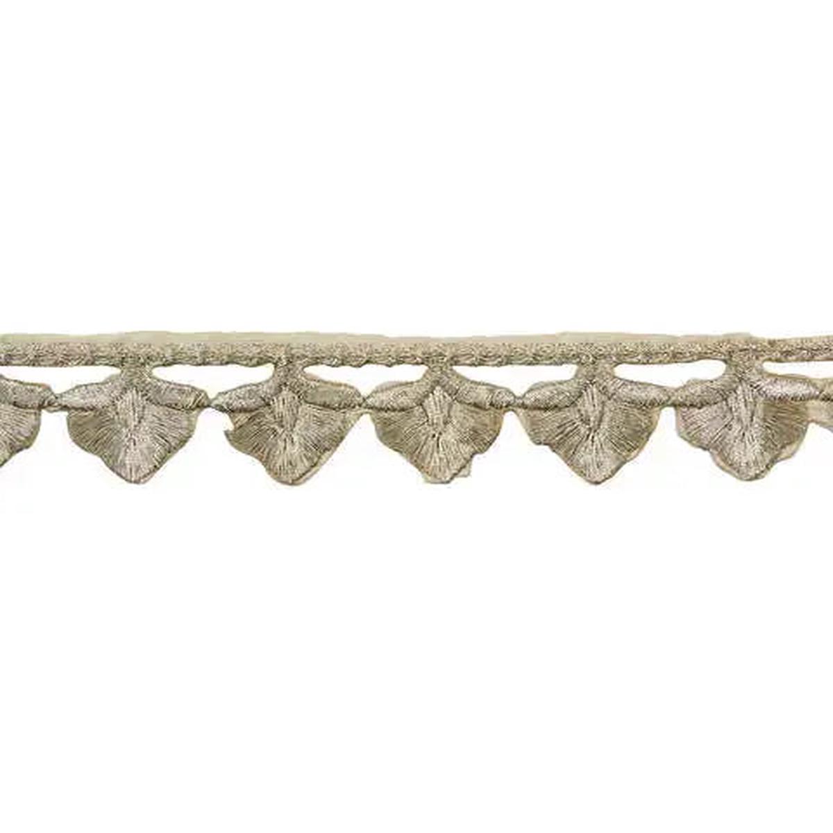 Yaya Han Iron on Acorn Trim 1" Champagne - Per Yard