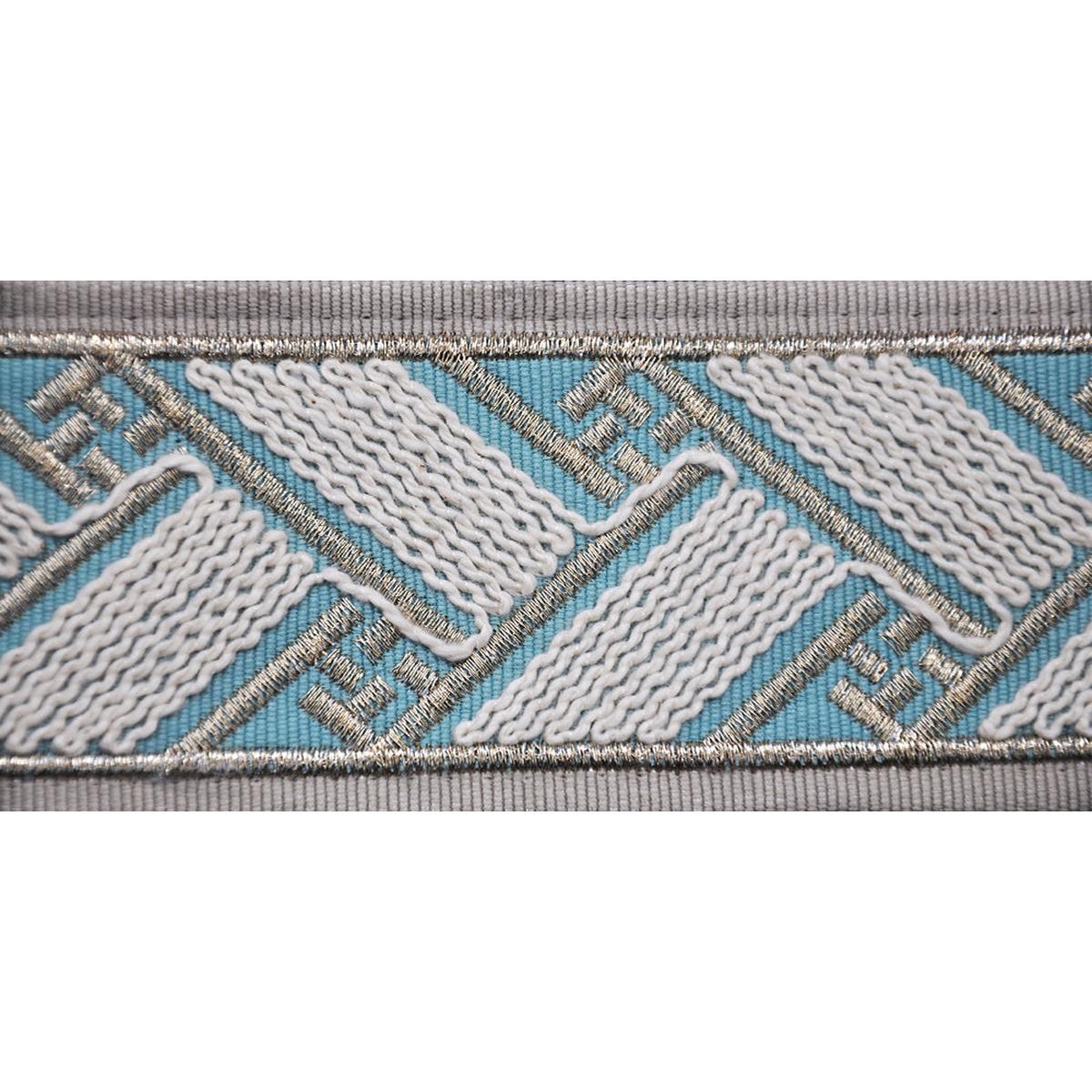 2 3/8-inch Decorative Woven Trim Tape Basketweave Pattern 5 Yard Roll | Style BR-7594