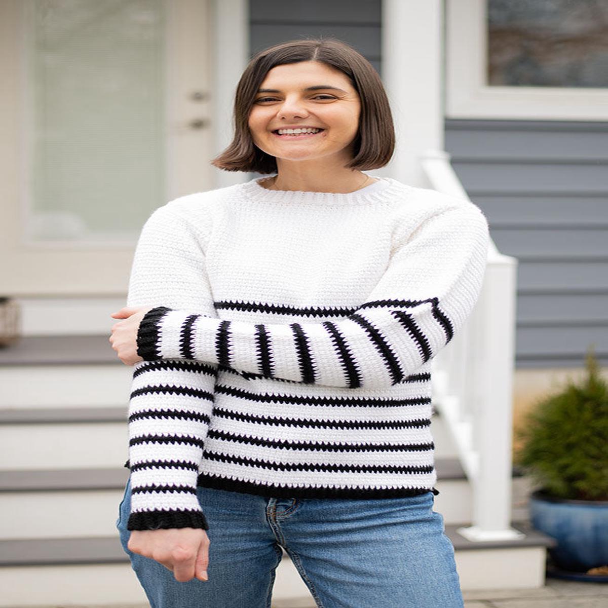 David Striped Sweater (Crochet) [Bundle]