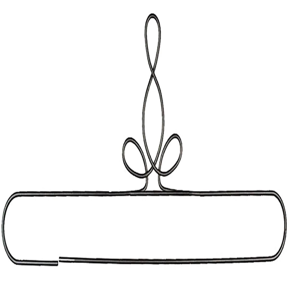 20in Heirloom Split Bottom Hanger Silver