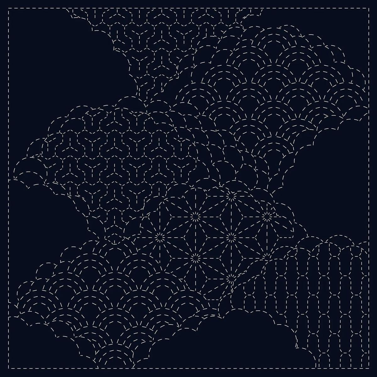 Sashiko Cloth Cumulus Cloud