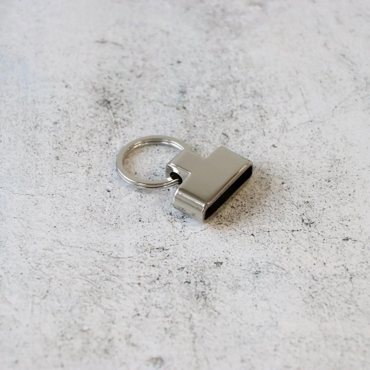 Two Screw-In Key Fobs 1in Nickel
