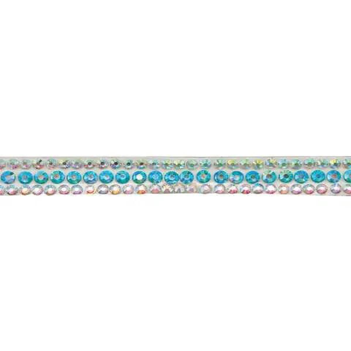 Yaya Han Iron on Crystal Princess Trim 0.56" Multi Color - Per Yard
