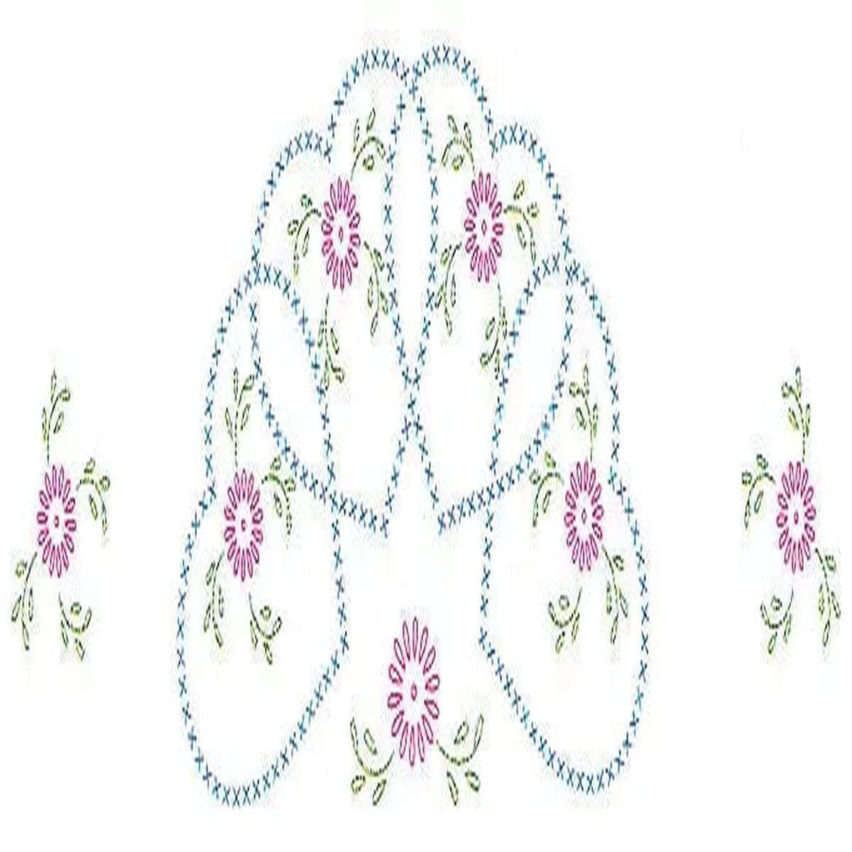 Starburst Of Hearts Perle Edge Pillowcase