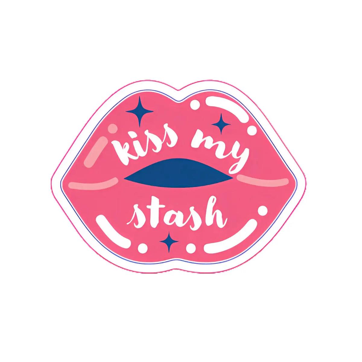 Kiss My Stash Sticker 6pk