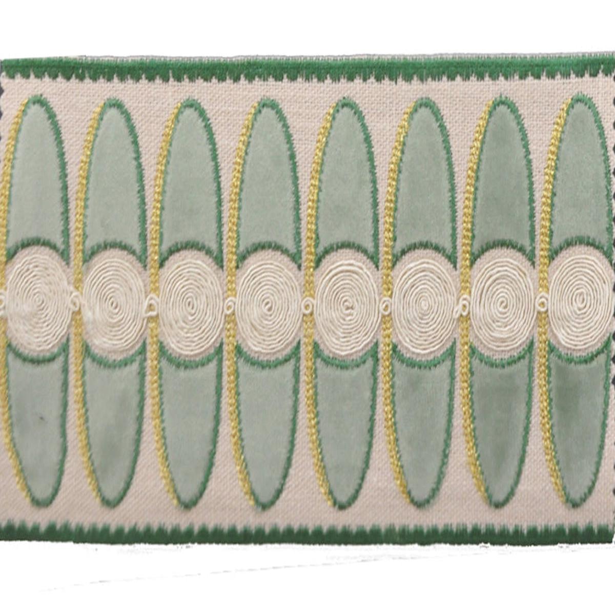 4 1/2-inch Velvet Embossed Decorative Trim Tape 5 Yard Roll | Style BR-7529