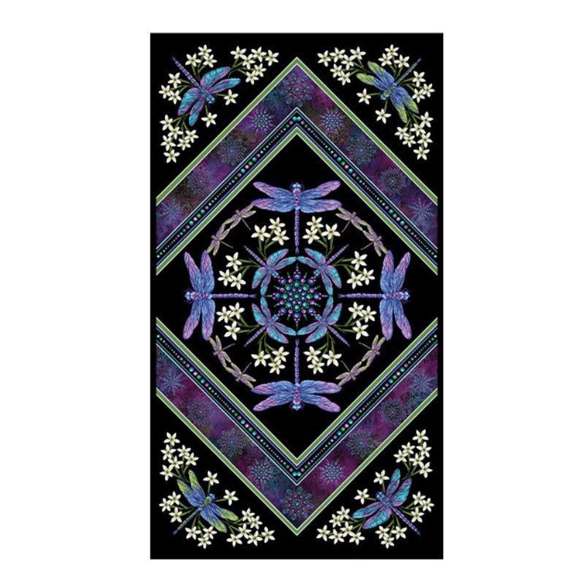 Dragonfly Wonder Black Dragonfly Panel 24